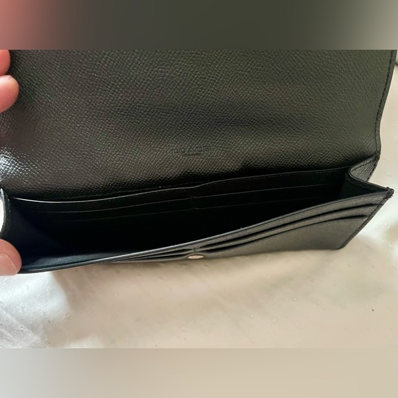Coach Black Textured Leather Wallet - Picture 5 of 5